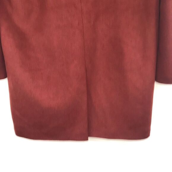 Us N Them Wine Wool Blend Quilt Lined Classic Overcoat - Picture 12 of 16